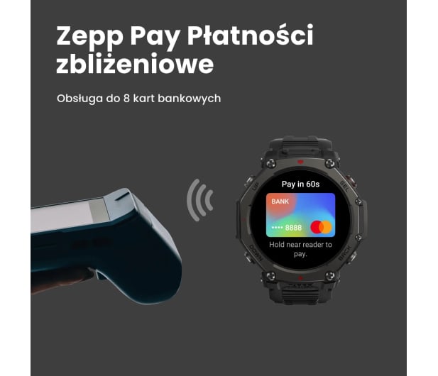Amazfit T-Rex 3 48mm Pro czarny - 1361213 - zdjęcie 8